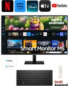 Resim Samsung SMART Monitör TV 32" 80 EKRAN Wi-fi Bağlantı 4ms 60hz 1920 X 1080 SAMSUNG Monitör Tv+Kablosuz Klavye 