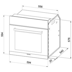 Resim Termikel BO O6555 B 67 LT Ankastre Fırın 