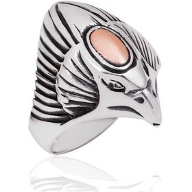 Resim Gümüş Kartal Kafası Erkek Yüzük (510779635) 