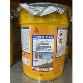 Resim Sikalastic M640 Tek Bileşenli, Likit Uygulamalı, Poliüretan Esaslı, Su Yalıtım Membranı Beyaz 25KG 