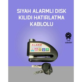 Resim MCM Group Yüksek Sesli 110DB Çelik Disk Kilidi Su Geçirmez 