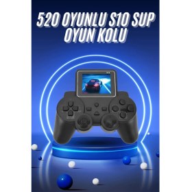 Resim Bilfold 2.4 Inç Ekran 520 Oyunlu Retro Temalı Kablosuz Oyun Kolu El Atarisi 