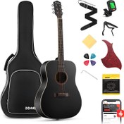 Resim Donner DAG-1CB Dreadnaught Akustik Gitar Seti (Siyah) 