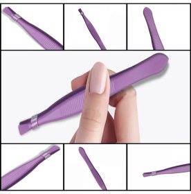 Resim Xolo Purple Akustik Cımbız Düz ve Ince Uçlu Detay Cımbız Tüy Kıl Kök Cımbızı XLC521 