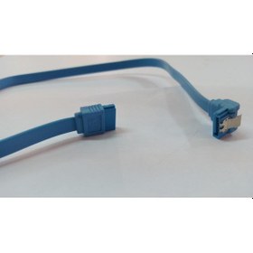 Resim Sata Data Kablo - Klipsli - 90 Derece - 50 Cm - Mavi 