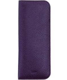 Resim Leather Paper Mor Deri Gözlük Kılıfı 