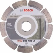 Resim Bosch - Standard Seri Beton İçin Elmas Kesme Diski - 125 X 22,23 X 1,6 X 10 Mm 