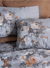 Resim Cotton Box Tek Kişilik Nevresim Takımı Lenora Kahve 