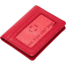 Resim Kırmızı Deri Unisex Kredi Kartlık - S1KK00001666-B68 