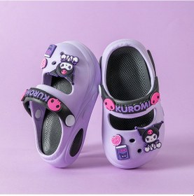 Resim Snapbuy Sanrio Tasarımlı Yazlık Sevimli Çocuk Terliği Ve Sandaleti, Anne-kız Uyumlu Model Mor 