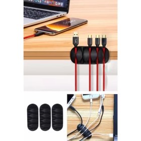 Resim Ankanorm 5 Kanallı Kablo Sabitleyici Kablo Tutucu Sabitleyici Kablo Düzenleyici (3 Adet) 