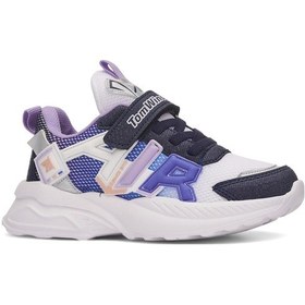 Resim Günlük Unisex Çocuk Sneaker Lastik Bağcıklı Cırtlı Hafif Nefes Alabilen Spor Ayakkabı 080 Laci Beyaz - 11 