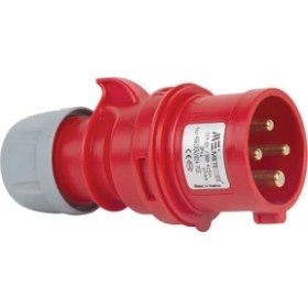 Resim Mete Enerji 16A Cee Norm Düz Fiş Ip44 3P+E Vidalı 