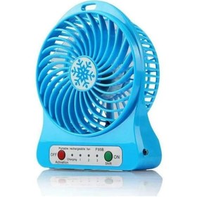Resim TeknoClass Fan Soğutucu Mini Vantilatör Klima Güçlü Serinletici Taşınabilir Şarjlı Masa Üstü Sessiz 3 Kademeli 