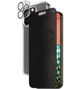 Resim İphone Uyumlu 15 Pro Max Uwf Privacy Bundle Ekran & Kamera Koruyucu Kapak 