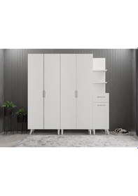 Resim Begonya Portmanto Vestiyer Beyaz -225 cm 