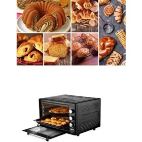 Resim Akel Termostatlı Saatli Lambalı Çok Amaçlı 38 Lt Midi Fırın AF380L Siyah 
