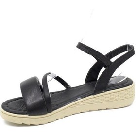 Resim Zerhan 697 Kadın Siyah Sandalet Ayakkabı Siyah 