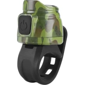 Resim Pengfu Shop Kamuflaj Stili Bisiklet Zili USB Şarj Edilebilir Bisiklet Motosiklet Elektrikli Zil Korna Gidon Mtb Yol Bisiklet Alarm Kornası Bisiklet Aksesuarları (Yurt Dışından) 