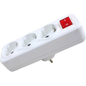 Resim repplam Anahtarlı Üçlü Golyat Priz Çoklayıcı Çoğaltıcı Kablosuz Priz Topraklı 