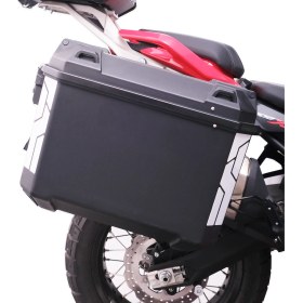 Resim Gp Kompozit Universal 26 Lt x 2 Plastik Motosiklet Yan Çanta Seti Siyah 