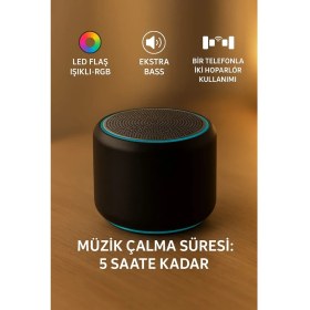 Resim iPhone 12 Mini Uyumlu Taşınabilir Mini Bluetooth Hoparlör - 5 Saat Dayanıklı Pil 