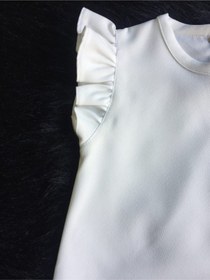 Resim Kız Çocuk Bebek Kırık Beyaz Üst Bluz 001 
