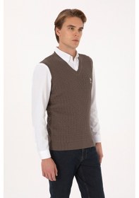 Resim U.s. Polo Assn. Erkek Vizon Süveter 50318160-vr052 Vızon 