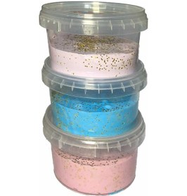 Resim Köpüklü Ve Simli Slime 4 Lü Slime Simli Slaym Simli Oyun Hamuru Çok Renkli 