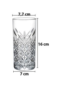 Resim Paşabahçe 4'Lü Dekorlu Meşrubat & Kokteyl Bardağı Timeless 52800 