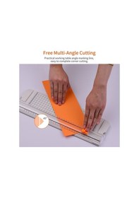 Resim Pazly Çelik & Abs Yapı Jıelısı A4 Kağıt Kesme Makinesi, 32cm Kesim, 10 Yaprak Kapasite 