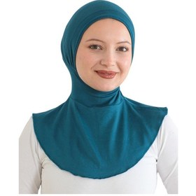 Resim Modish Group Kadın Boyunluklu Hijab Tesettür Pratik Spor Bone - Sarı Turkuaz 