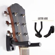 Resim 1 adet/2 adet Ayarlanabilir Duvara Monte Gitar Standı, 304 Paslanmaz Çelik Kaymaz Sünger Braket, Kolay Kurulum, Siyah, Gitarlar, Ukuleleler, Kemanlar İçin Uygun - Enstrüman Sergileme Askısı 