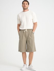 Resim Baggy Fit Bermuda & Şort Haki - Haki / S 