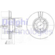 Resim DELPHI BG9005 FREN DİSKİ TEKLI PAKET BMW 530 535 540 11/99- ON 