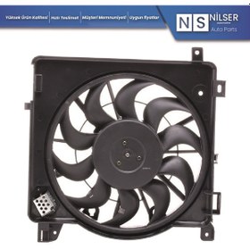 Resim Astra H 1.3DTH 1.9DTH Z1.6LET Fan Motoru 330 mm 3 Fiş 10 Kanat 