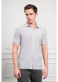 Resim Erkek Yeşil Trend Apaçi Yaka Dynamic Fit Kısa Kollu Gömlek 25ys004005700 Yeşil Yeşil 