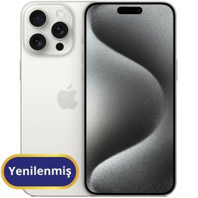 Resim Apple iPhone 15 Pro Yenilenmiş TR Garanti | 256 GB Beyaz 