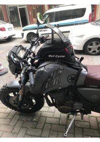 Resim Motosiklet Telefon Tutuculu Depo Üstü Çanta 