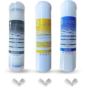 Resim Kapalı Kasa Su Arıtma Cihazı 12 Inç 3 Lü Inline Ön Filtre Seti 