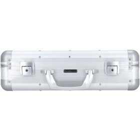 Resim 45 cm Laptop Gözlü Evrak Çantası, Alüminyum, Organizerli, Gümüş 