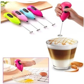 Resim Pilli Mini Mixer Kahve Süt Köpürtücü Karıştırıcı Cappucino Mikser Çok Renkli 