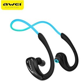 Resim Mavi Awei A880bl Kablosuz Bluetooth Kulaklık Oyun Kulaklık Boyun Bandı Açık Kulak Spor Kulaklıklar Earhook Nfc İle Bisiklet Koşu İçin 