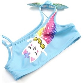 Resim Denokids Deniz Kedisi Kız Çocuk Bikini Çok Renkli 