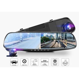 Resim Ayna Kamera 4.3 Inc Ekran Yol+Geri Görüş Kameralı Hd Kıngwın 