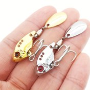 Resim 1pc Metal Vib Lipless Crankbait Balıkçılık Yemi Kaşık Sequin ile - Alabalık Balıkçılığı ve Uç Balıkçılığı için Mükemmel 