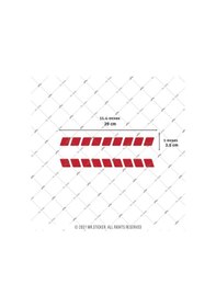 Resim Rfhlm240 Reflektif Kask Seritleri V2 Kırmızı 