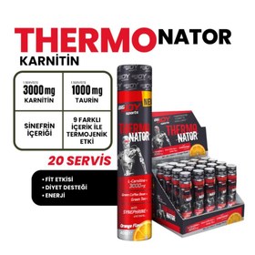 Resim BİGJOY Sports Thermonator Karnitin 40ml x 20 shot portakal 