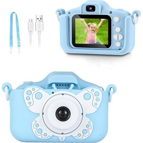 Resim Ximistore9 Çocuklar İçin Hd Çift Kameralı Eğitici Dijital Fotoğraf Makinesi - X5s Mavi 