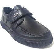 Resim WINTER SHOES Hakiki Deri Erkek Çocuk Siyah Klasik Okul Ayakkabı 